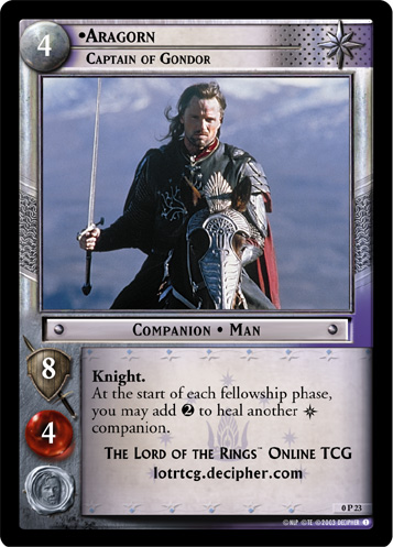 Aragorn, Captain of Gondor (P) (0P23) Card Image