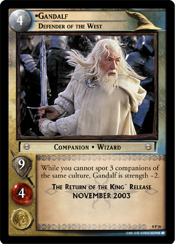 Gandalf, Defender of the West (P) (0P26) Card Image