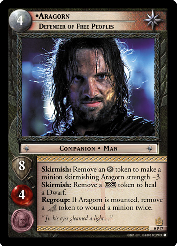 Aragorn, Defender of Free Peoples (P) (0P47) Card Image