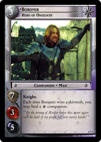 Boromir, Hero of Osgiliath (P) (0P71) Card Image