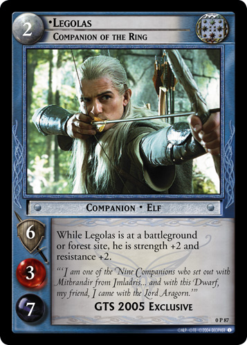 Legolas, Companion of the Ring (P) (0P87) Card Image