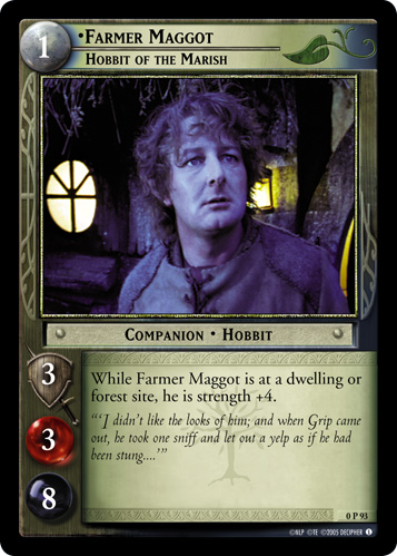 Farmer Maggot, Hobbit of the Marish (P) (0P93) Card Image