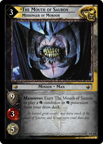 The Mouth of Sauron, Messenger of Mordor (P) (0P100) Card Image