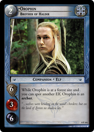 Orophin, Brother of Haldir (P) (0P101) Card Image
