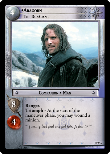 Aragorn, The Dunadan (W) (0W6) Card Image
