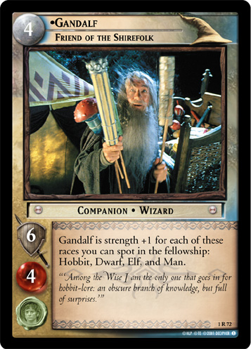 Gandalf, Friend of the Shirefolk (1R72) Card Image