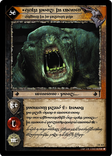 Cave Troll of Moria, Scourge of the Black Pit (T) (1R165T) Card Image