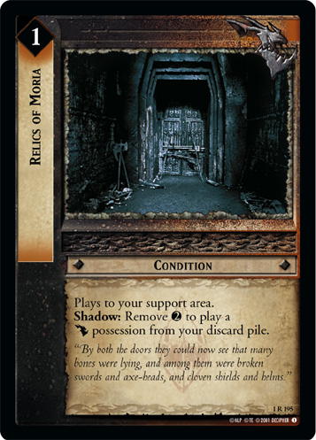 Relics of Moria (1R195) Card Image