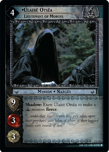 Ulaire Otsea, Lieutenant of Morgul (1U235) Card Image