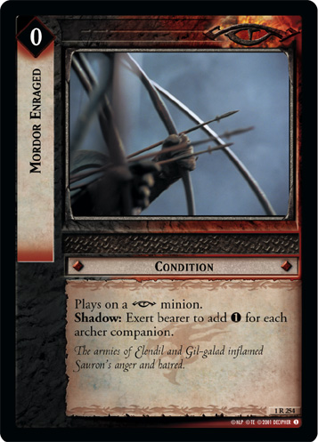 Mordor Enraged (1R254) Card Image