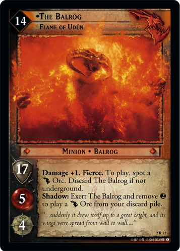 The Balrog, Flame of Udun (2R52) Card Image