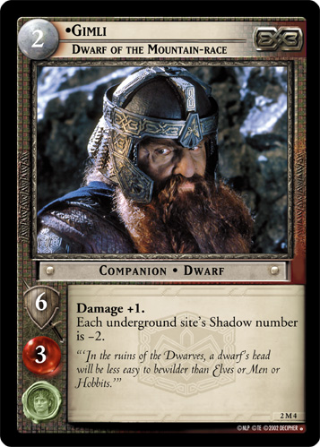 Gimli, Dwarf of the Mountain-race (M) (2M4) Card Image