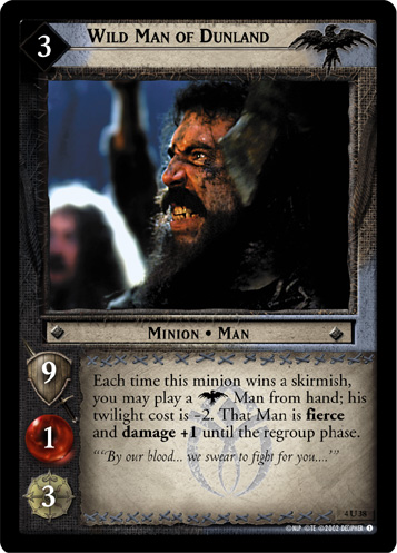 Wild Man of Dunland (4U38) Card Image