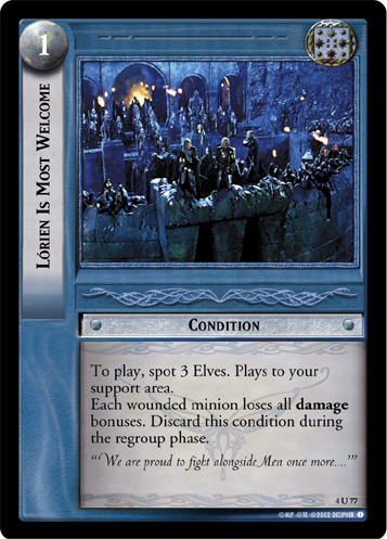 Lorien Is Most Welcome (4U77) Card Image