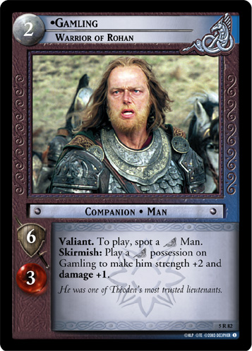 Gamling, Warrior of Rohan (5R82) Card Image