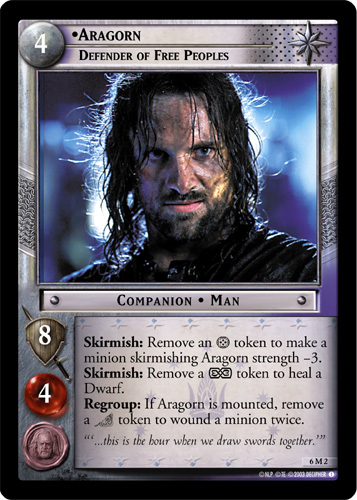 Aragorn, Defender of Free Peoples (M) (6M2) Card Image