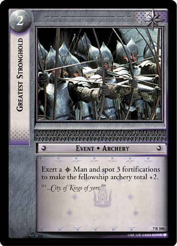 Greatest Stronghold (7R100) Card Image