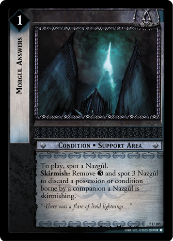Morgul Answers (7U185) Card Image