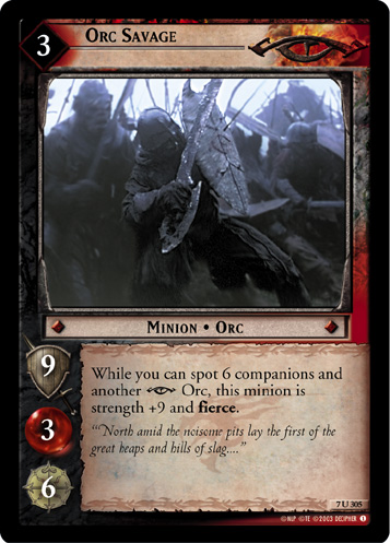 Orc Savage (7U305) Card Image