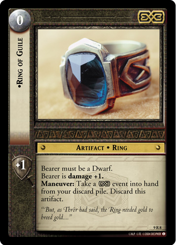Dwarven Ring of Dwalin's Tribe Middle Earth CCG The Wizards Unlimited 