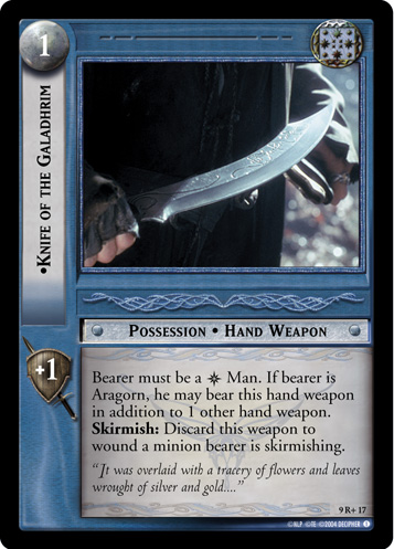 Knife of the Galadhrim (9R+17) Card Image