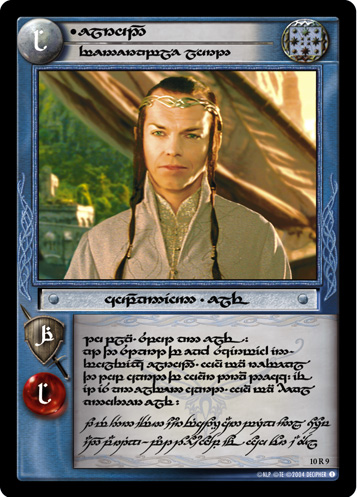 Elrond, Venerable Lord (T) (10R9T) Card Image