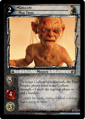 Gollum, Mad Thing (10R21) Card Image
