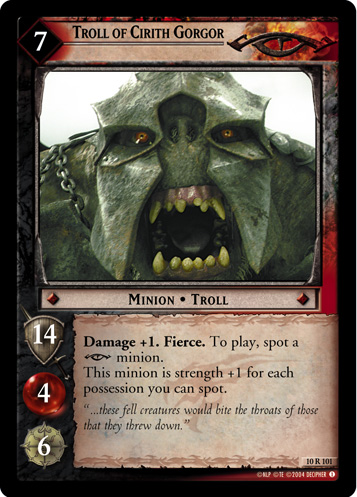 Troll of Cirith Gorgor (10R101) Card Image