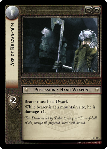 Axe of Khazad-dum (11U3) Card Image