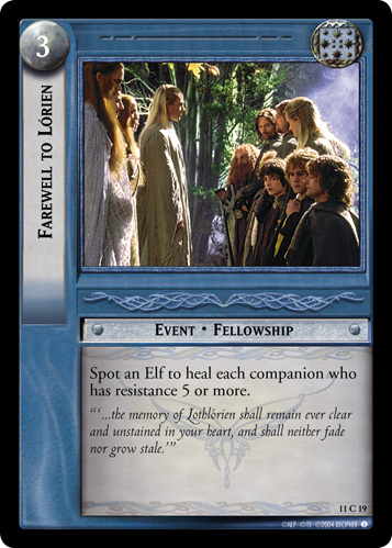 Farewell to Lorien (11C19) Card Image