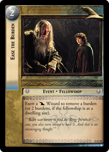 Ease the Burden (11U29) Card Image