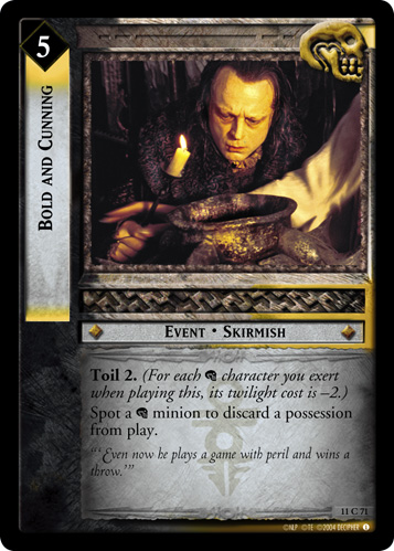 Bold and Cunning (11C71) Card Image