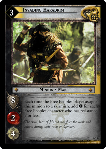 Invading Haradrim (11C86) Card Image