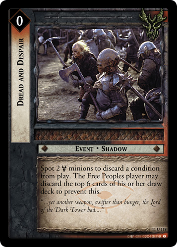 Dread and Despair (11U118) Card Image