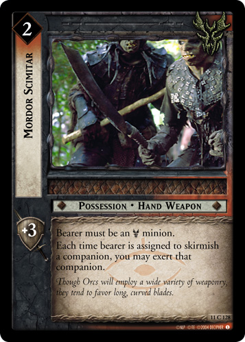 Mordor Scimitar (11C128) Card Image