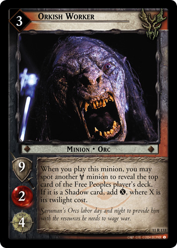 Orkish Worker (11R133) Card Image