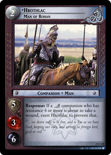Hrothlac, Man of Rohan (11C148) Card Image