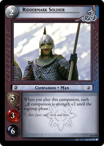 Riddermark Soldier (11S152) Card Image