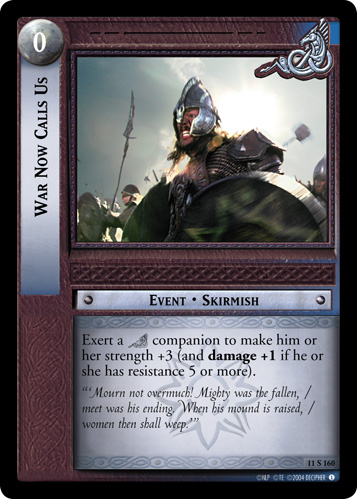 War Now Calls Us (11S160) Card Image