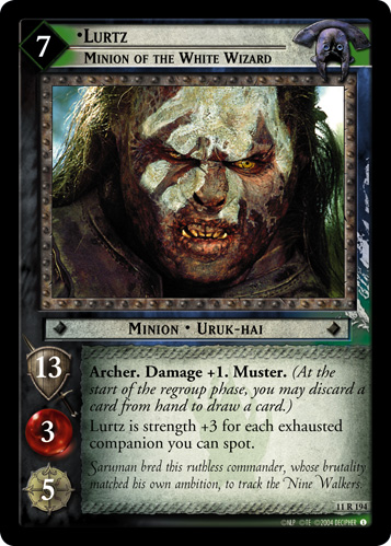 Lurtz, Minion of the White Wizard (11R194) Card Image