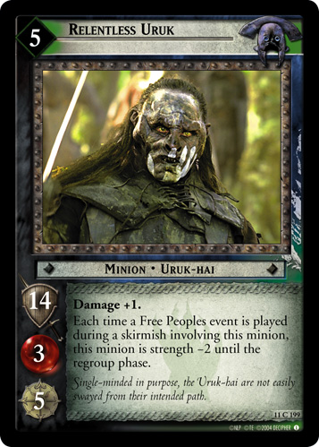 Relentless Uruk (11C199) Card Image