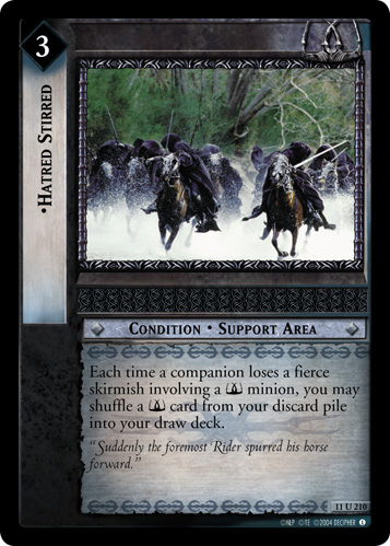 Hatred Stirred (11U210) Card Image