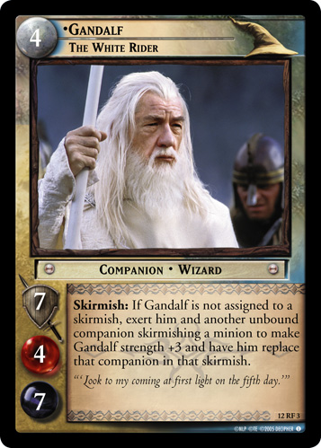 Gandalf, The White Rider (F) (12RF3) Card Image