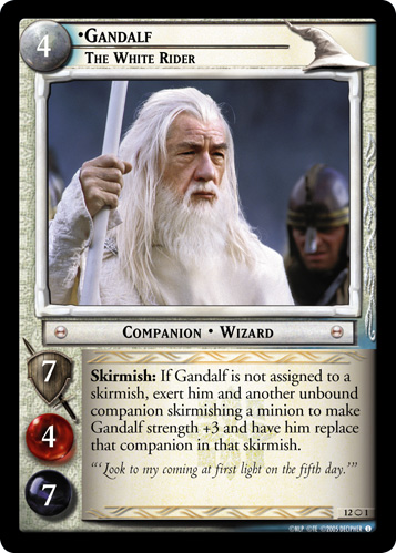 Gandalf, The White Rider (O) (12O1) Card Image
