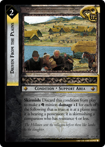 Driven From the Plains (13C87) Card Image