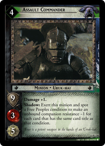 Assault Commander (13R158) Card Image