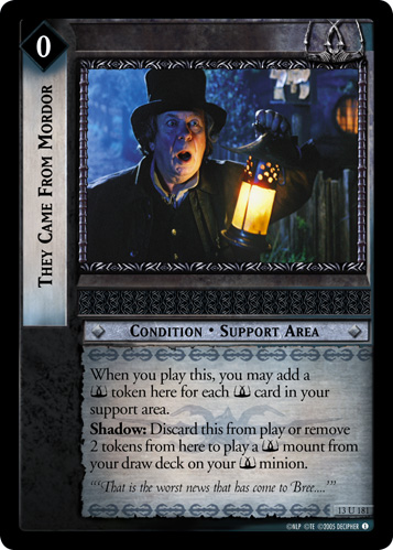 They Came From Mordor (13U181) Card Image