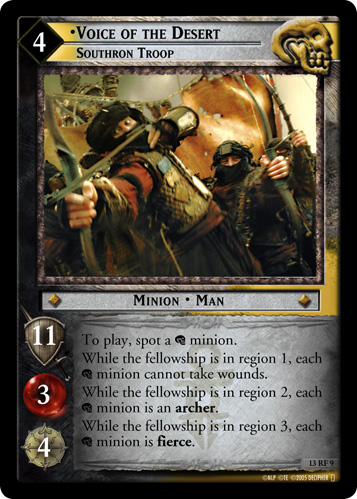 Voice of the Desert, Southron Troop (F) (13RF9) Card Image