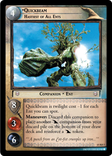 Quickbeam, Hastiest of All Ents (F) (15RF7) Card Image