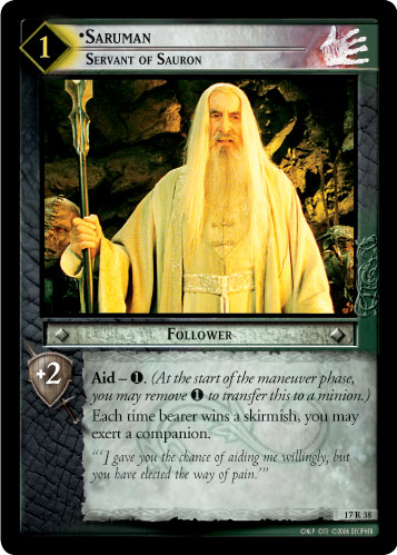 Saruman, Servant of Sauron (17R38) Card Image